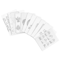 VEVOR Cutting Dies, 10 Pieces Metal Die Cuts, Compatible with VEVOR Die Cutting and Embossing Machine, Letters, Numbers, Tree Patterns, Cut Dies for Scrapbooking, Card Making, DIY Paper Crafting