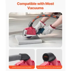 VEVOR Cutting Dust Shroud for Angle Grinders, Universal 4-5 in Angle Grinder Dust Shroud with 6 Clamping Washers, Adjustable Cutting Depth, Connect to Vacuum Cleaner, for Wood Concrete Wall Stone