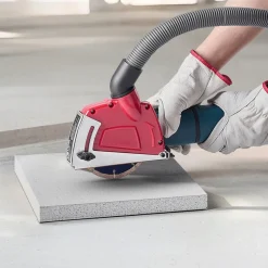 VEVOR Cutting Dust Shroud for Angle Grinders, Universal 4-5 in Angle Grinder Dust Shroud with 6 Clamping Washers, Adjustable Cutting Depth, Connect to Vacuum Cleaner, for Wood Concrete Wall Stone