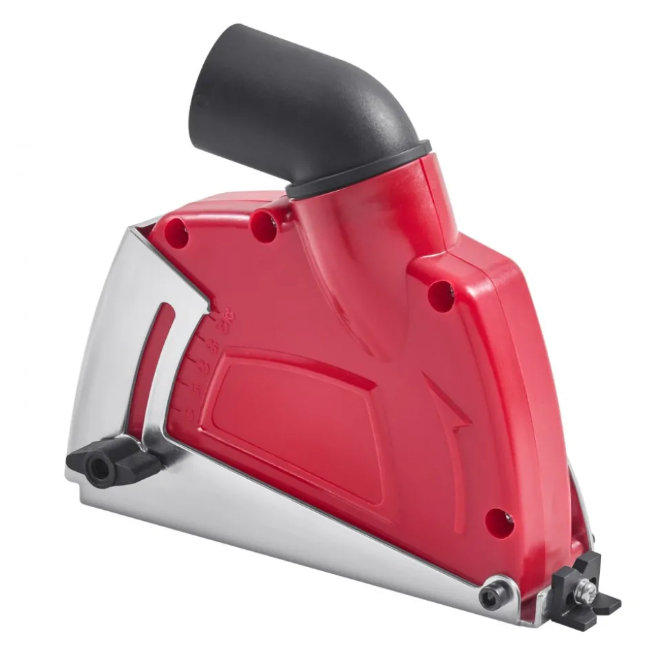 VEVOR Cutting Dust Shroud for Angle Grinders, Universal 4-5 in Angle Grinder Dust Shroud with 6 Clamping Washers, Adjustable Cutting Depth, Connect to Vacuum Cleaner, for Wood Concrete Wall Stone