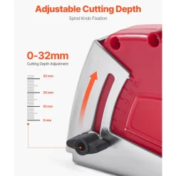 VEVOR Cutting Dust Shroud for Angle Grinders, Universal 4-5 in Angle Grinder Dust Shroud with 6 Clamping Washers, Adjustable Cutting Depth, Connect to Vacuum Cleaner, for Wood Concrete Wall Stone