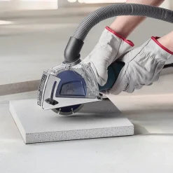 VEVOR Cutting Dust Shroud for Angle Grinders, Universal 4-5 in Angle Grinder Dust Shroud with 6 Clamping Washers & 5 in Diamond Grinding Cup Wheel, Adjustable Cutting Depth, Connect to Vacuum Cleaner