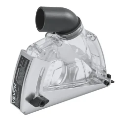 VEVOR Cutting Dust Shroud for Angle Grinders, Universal 4-5 in Angle Grinder Dust Shroud with 6 Clamping Washers & 5 in Diamond Grinding Cup Wheel, Adjustable Cutting Depth, Connect to Vacuum Cleaner