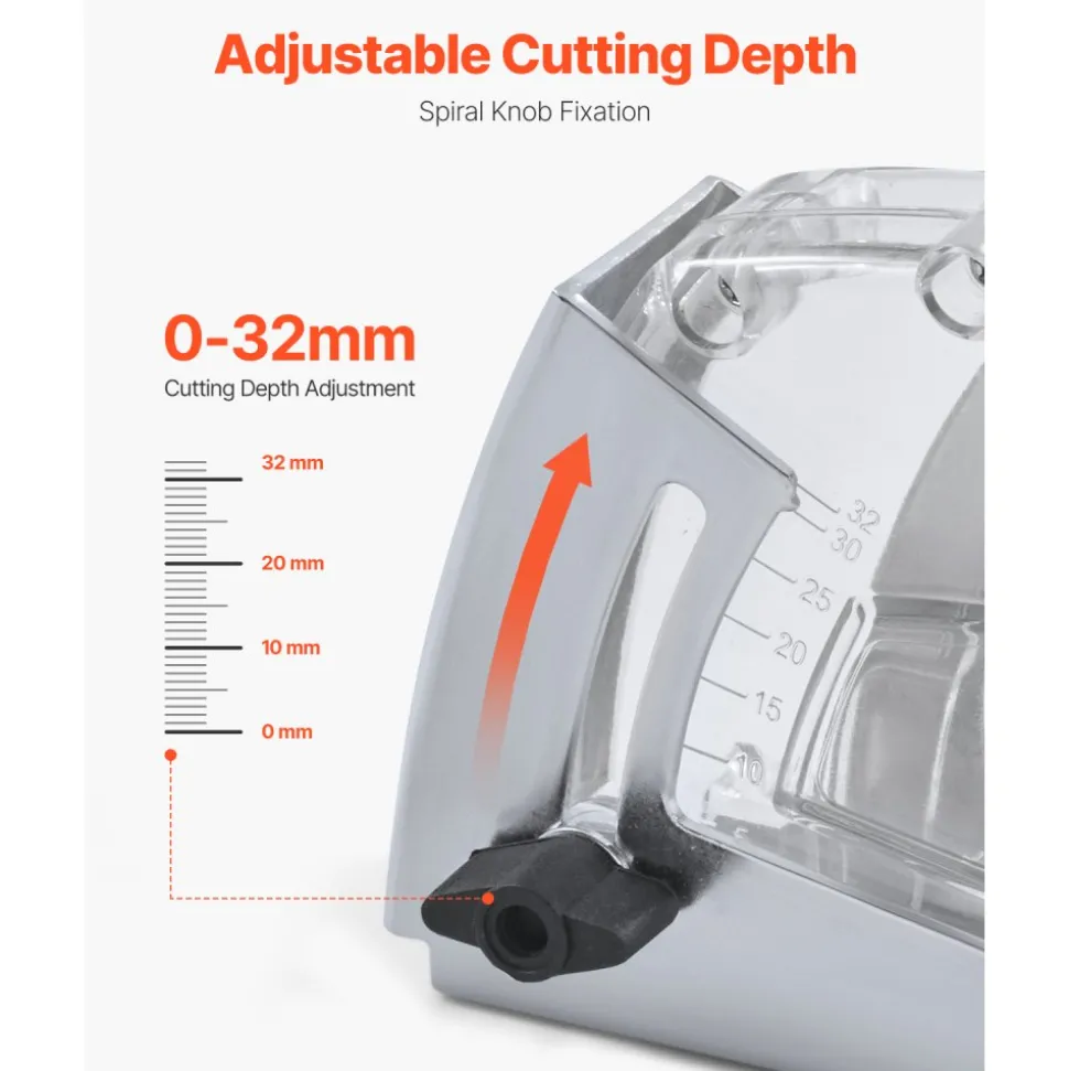 VEVOR Cutting Dust Shroud for Angle Grinders, Universal 4-5 in Angle Grinder Dust Shroud with 6 Clamping Washers & 5 in Diamond Grinding Cup Wheel, Adjustable Cutting Depth, Connect to Vacuum Cleaner