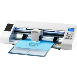 VEVOR Cutting Machine, Automatic Edge Detection Vinyl Cutter Machine with Design Software and Materials, Compatible with Multiple File Formats, for Creating Customized DIY Crafts, Cards, Stickers