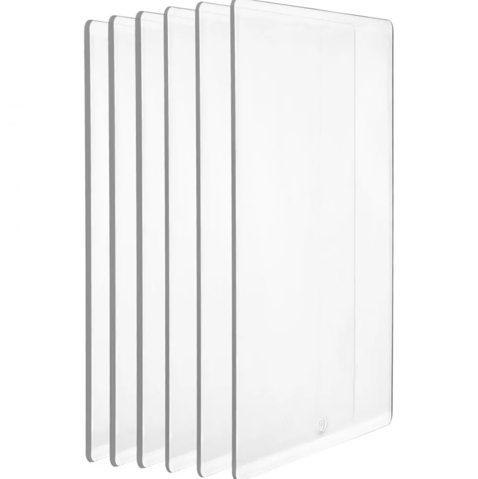 VEVOR Cutting Plates, 6 Pcs, 8.86 x 6.14 in, Clear Polycarbonate Material, Die Cut Pads Compatible with VEVOR Die Cutting and Embossing Machine KM-1860, for Scrapbooking, Card Making, Crafting