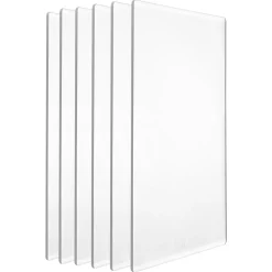 VEVOR Cutting Plates, 6 Pcs, 12.13 x 8.5 x 0.12 in, Clear Polycarbonate Material, Die Cut Pads Compatible with VEVOR Die Cutting and Embossing Machine KM-1885, for Scrapbooking and Card Making