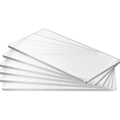 VEVOR Cutting Plates, 6 Pcs, 6.69 x 3.15 x 0.1 in, Clear Polycarbonate Material, Die Cut Pads Compatible with VEVOR Die Cutting and Embossing Machine KM-1830, for Scrapbooking and Card Making