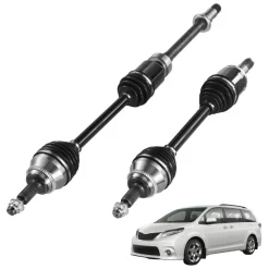 VEVOR CV Axle Shaft Assembly, 2 Pieces Front Left & Right (Driver and Passenger Side), Automotive Replacement CV Joint Axles Pair Compatible with 2004-2010 Toyota Sienna, Alloy Steel & Carbon Steel