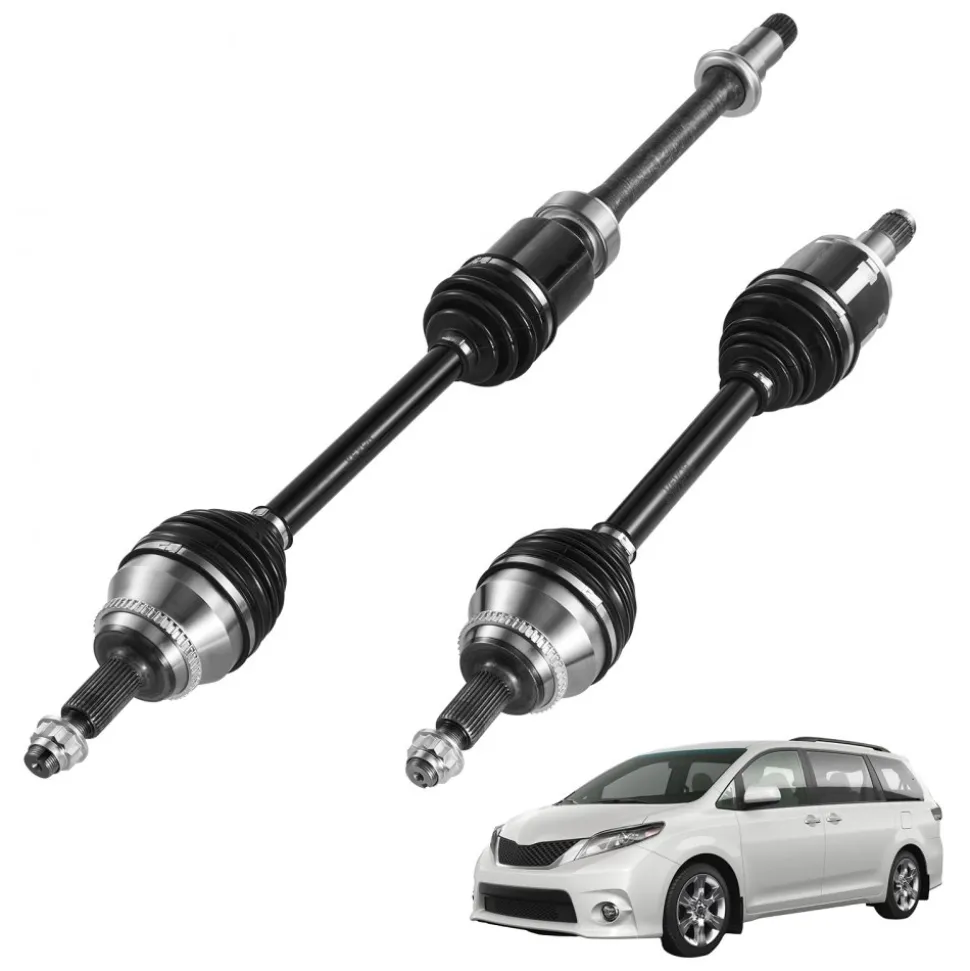 VEVOR CV Axle Shaft Assembly, 2 Pieces Front Left & Right (Driver and Passenger Side), Automotive Replacement CV Joint Axles Pair Compatible with 2004-2010 Toyota Sienna, Alloy Steel & Carbon Steel