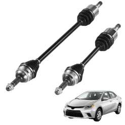 VEVOR CV Axle Shaft Assembly, 2 Pieces Front Left & Right (Driver and Passenger Side), Automotive Replacement CV Joint Axles Pair Compatible with 2009-2018 Toyota Corolla, Alloy Steel & Carbon Steel