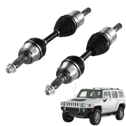 VEVOR CV Axle Shaft Assembly, 2 Pieces Front Left & Right Side (Driver and Passenger Side), Automotive Replacement CV Joint Axles Pair Compatible with 2006-2010 Hummer H3, Alloy Steel & Carbon Steel
