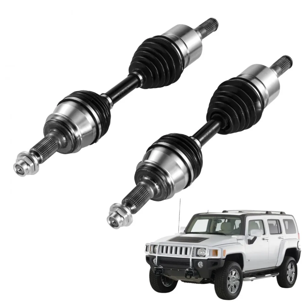 VEVOR CV Axle Shaft Assembly, 2 Pieces Front Left & Right Side (Driver and Passenger Side), Automotive Replacement CV Joint Axles Pair Compatible with 2006-2010 Hummer H3, Alloy Steel & Carbon Steel