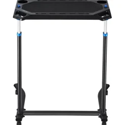 VEVOR Cycling Desk, Mobile Foldable Multi-Functional Bike Trainer & Treadmill Desk with Lockable Wheels, Non-Slip Multi-Slot Bike Trainer Fitness Desk with Handle Bar, Fit for Home Office Exercise