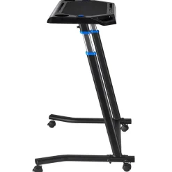 VEVOR Cycling Desk, Mobile Foldable Multi-Functional Bike Trainer & Treadmill Desk with Lockable Wheels, Non-Slip Multi-Slot Bike Trainer Fitness Desk with Handle Bar, Fit for Home Office Exercise