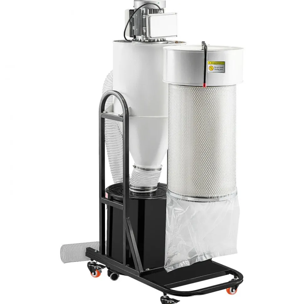 VEVOR Cyclone Dust Collector Woodworking Dust Collector 2HP 220V Heavy Duty