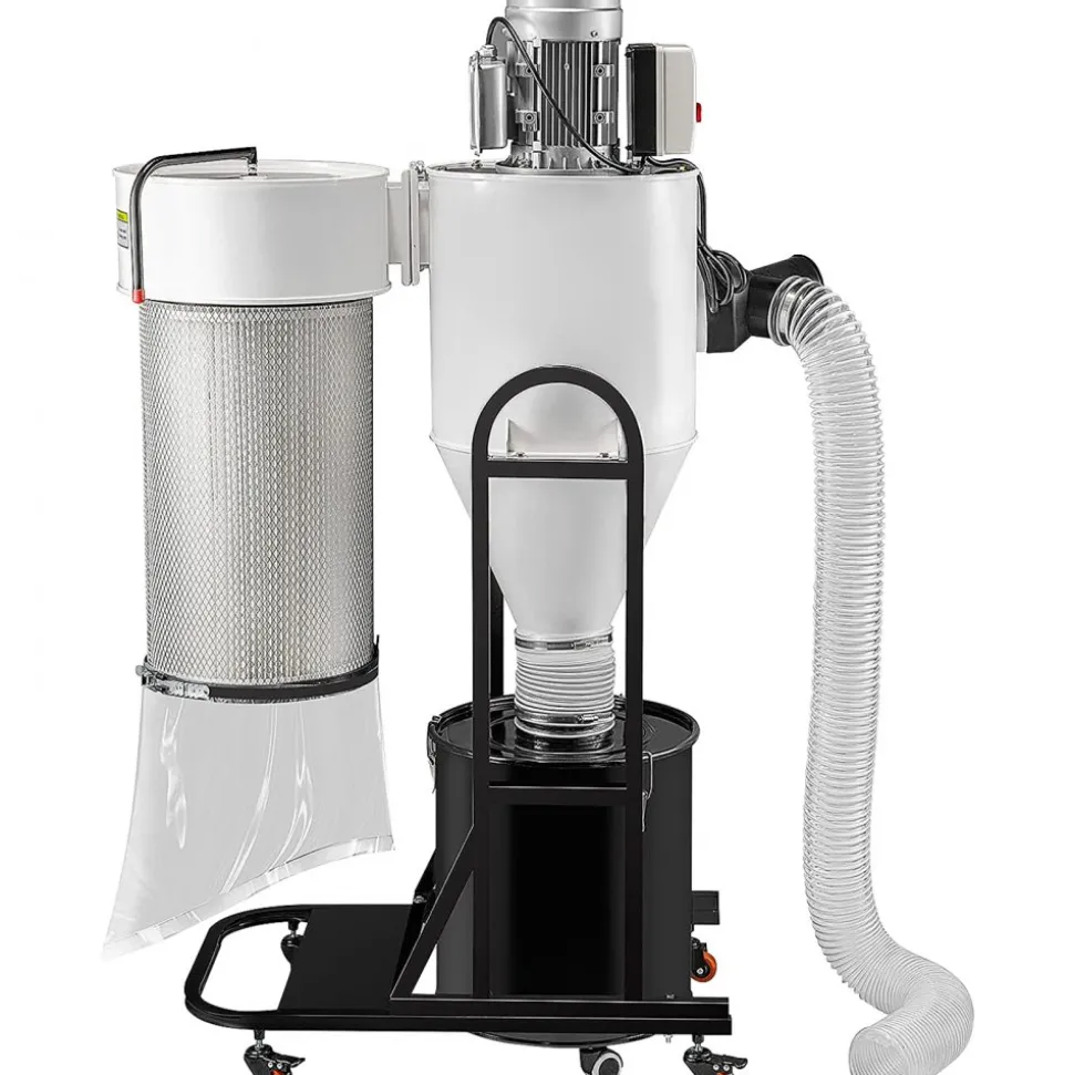 VEVOR Cyclone Dust Collector Woodworking Dust Collector 2HP 220V Heavy Duty