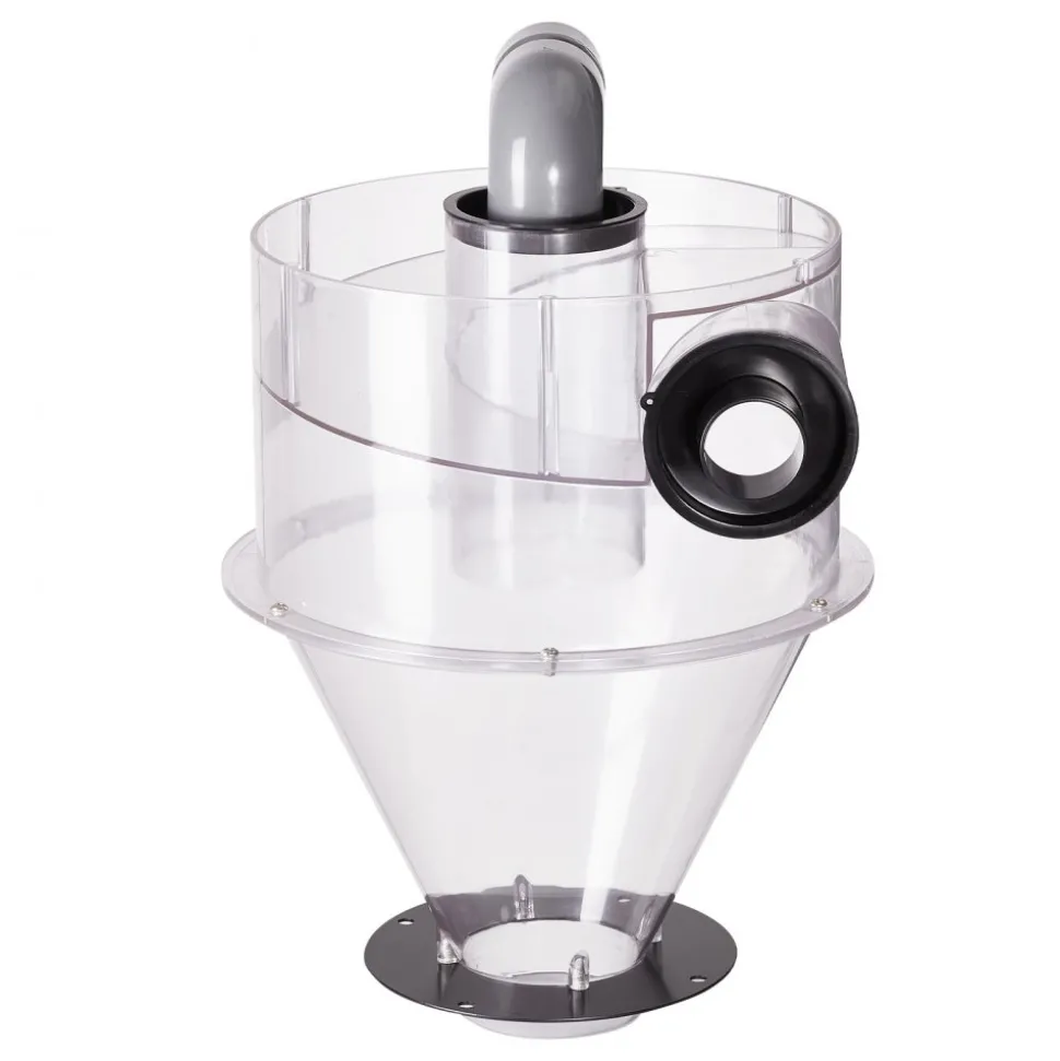 VEVOR Cyclone Dust Separator, 4" Retrofit Cyclone Separator for Dust Collectors, ABS Dust Deputy With 2" Hole O.D. Connector & Hose for Wet/Dry Shop Vacuums, Fits 5-10 Gallon Tank (Tank Exclude)