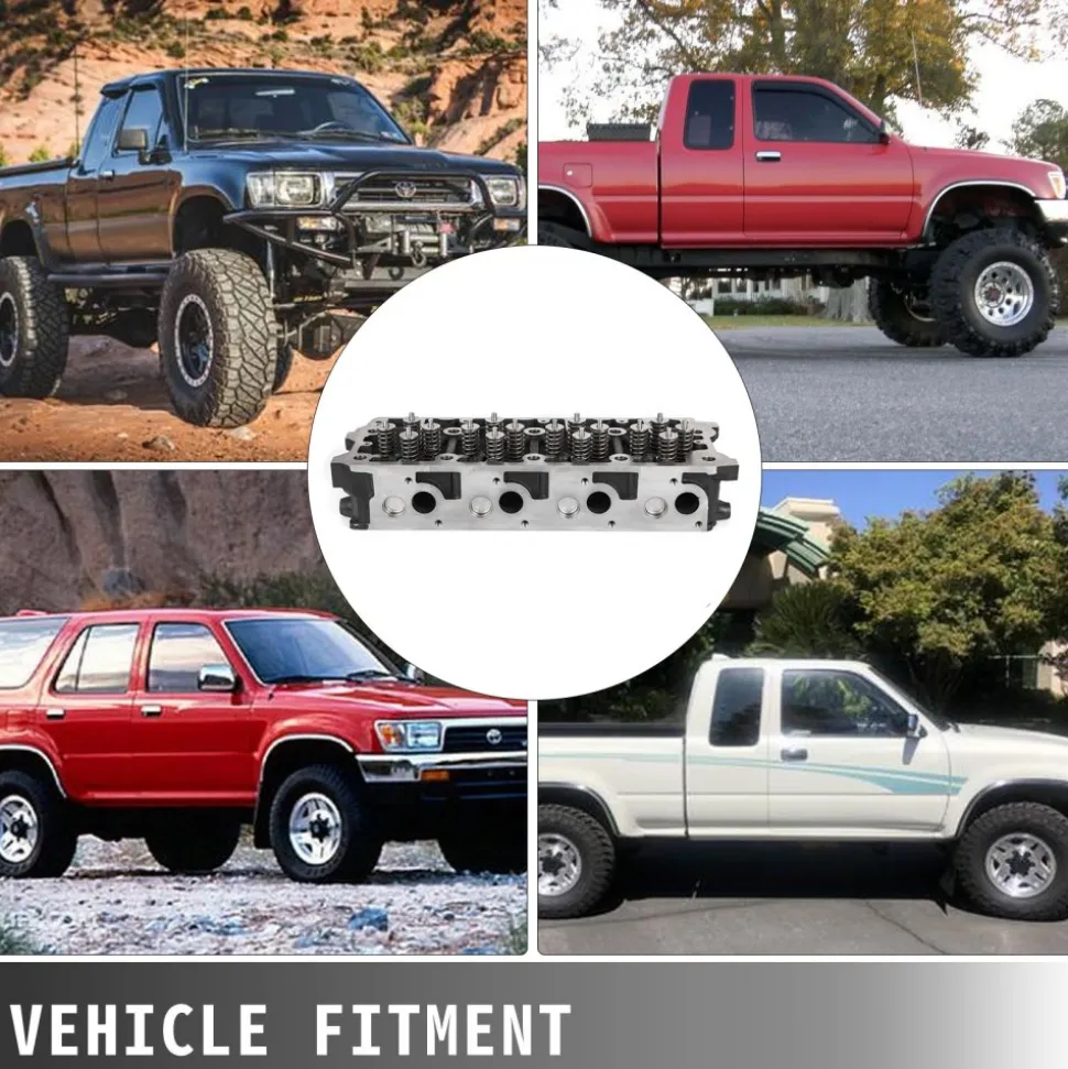 VEVOR Cylinder Head Assembled, Engine Cylinder Head Assembly Replacement 6.4L, Cast Iron Cylinder Head Fit for 08-10 Ford F250 F350 F450 F550