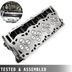 VEVOR Cylinder Head Assembled, Engine Cylinder Head Assembly Replacement 6.4L, Cast Iron Cylinder Head Fit for 08-10 Ford F250 F350 F450 F550