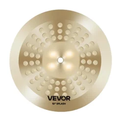 VEVOR Cymbal Pack, 3 Pieces Cymbals for Drum Set, Alloy Cymbals Drum Set Includes 14-inch Hi-Hats, 16-inch Crash, 20-inch Ride, Drumsticks & Cymbal Bag, Alloy Cymbal Pack for Drummer, Bright Copper