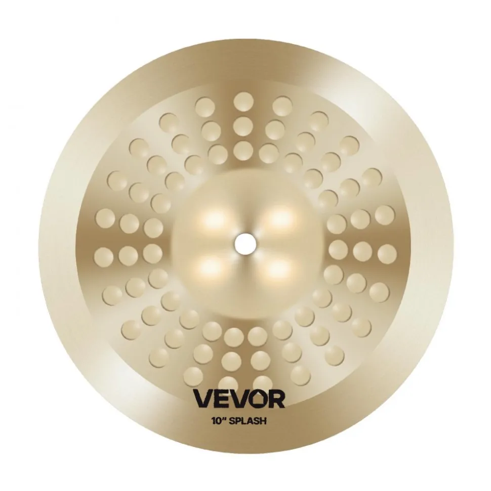 VEVOR Cymbal Pack, 3 Pieces Cymbals for Drum Set, Alloy Cymbals Drum Set Includes 14-inch Hi-Hats, 16-inch Crash, 20-inch Ride, Drumsticks & Cymbal Bag, Alloy Cymbal Pack for Drummer, Bright Copper