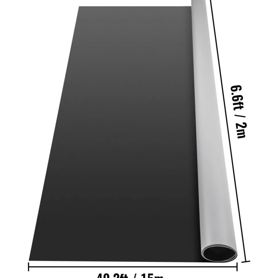 VEVOR Dance Floor Roll Portable 6.6x49.2ft Practice Dance Floor 1.5mm Thickness PVC Dance Flooring Dance Floor Grey/Black Roll out Dance Floor Non-slide &Wearproof Dance Floor Easy Cleaning for Ballet
