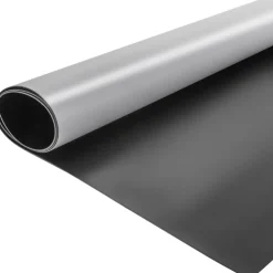 VEVOR Dance Floor Roll Portable 6.6x49.2ft Practice Dance Floor 1.5mm Thickness PVC Dance Flooring Dance Floor Grey/Black Roll out Dance Floor Non-slide &Wearproof Dance Floor Easy Cleaning for Ballet