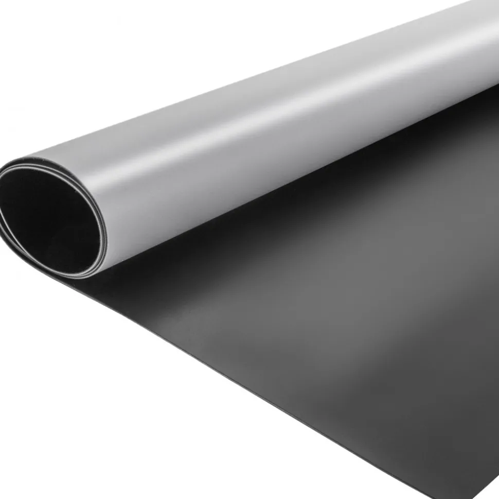 VEVOR Dance Floor Roll Portable 6.6x49.2ft Practice Dance Floor 1.5mm Thickness PVC Dance Flooring Dance Floor Grey/Black Roll out Dance Floor Non-slide &Wearproof Dance Floor Easy Cleaning for Ballet