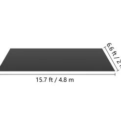 VEVOR Dance Floor Roll Portable, 6.6x15.7ft Practice Dance Floor,1.5mm Thickness PVC Dance Flooring Grey/Black Roll Out Dance Floor Non-Slide & Wearproof Dance Floor Easy Cleaning for Ballet