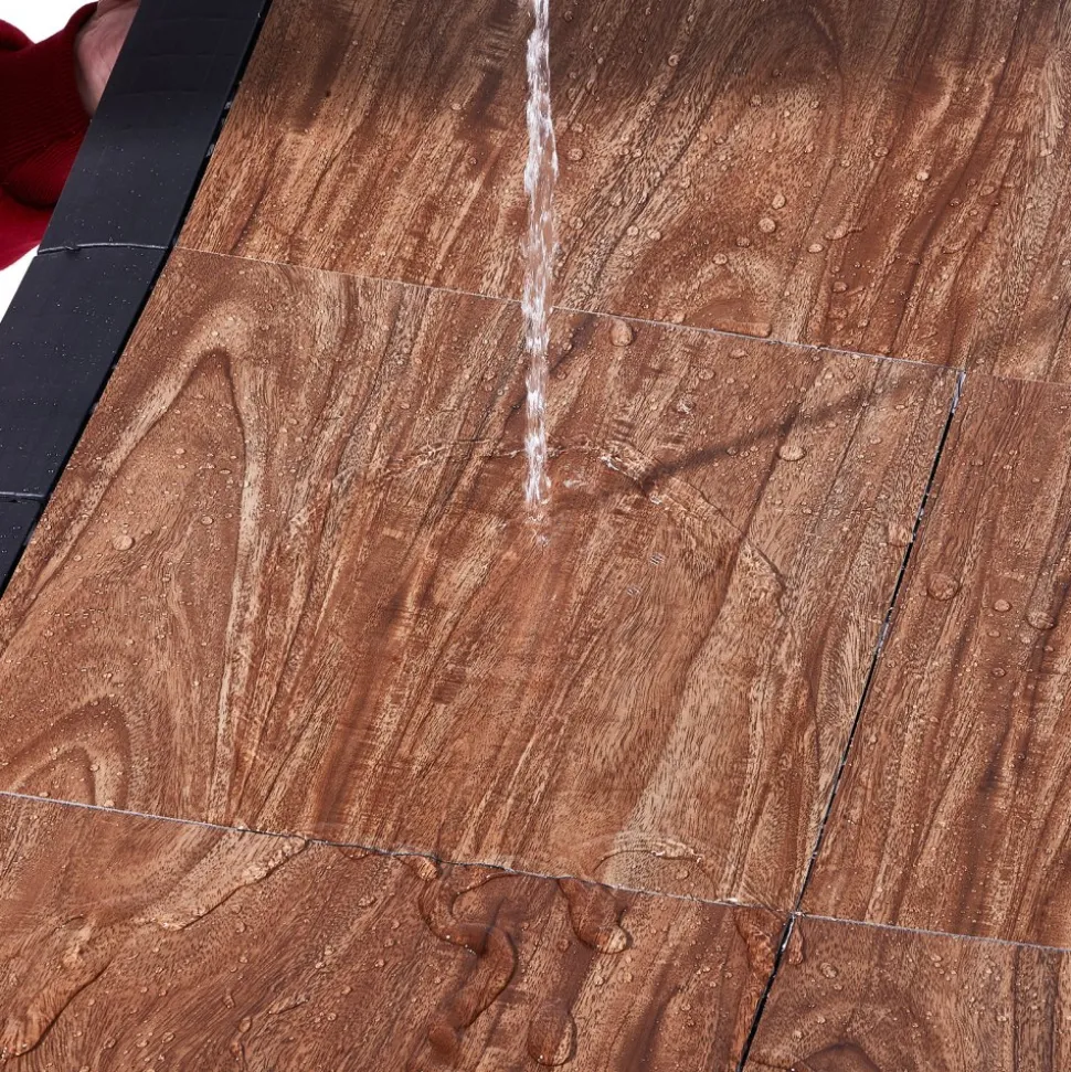 VEVOR Dance Floor Tiles, 12.4 x 12.4 in 25 Piece Interlocking Dance Flooring, Portable Dance Practice Floor with Cushioned Base (Oak Wood Grain, 25 sq. ft/Box )