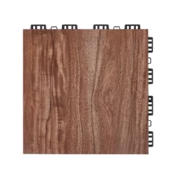 VEVOR Dance Floor Tiles, 12.4 x 12.4 in 52 Piece Interlocking Dance Flooring, Portable Dance Practice Floor with Cushioned Base (Oak Wood Grain, 52 sq. ft/Box )