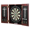 VEVOR Dartboard and Cabinet Set, Ready-to-Play Bundle Official Size Dartboard Cabinet, Steel Tip Dart Hideaway Cabinet, Features Easy Assembly, Complete with All Accessories, Perfect for Cricket Games