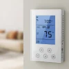 VEVOR 7-Day Programmable Thermostat, Home Thermostats for Radiant Underfloor Heating Cable,Heat Pump, Built-in GFCI & Sensitive Sensor, LED Screen with Backlight,Energy-Efficient,White