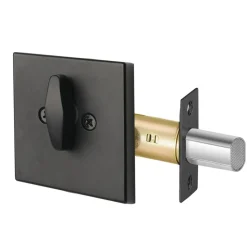 VEVOR Deadbolt Lock, Square Single Cylinder Dead Bolt, Keyed 1 Side, Fits Standard Size Interior and Exterior Doors, Full Metal, with 3 Keys, for Front Entry Door Residential Security, Matte Black