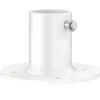 VEVOR Deck Anchor Flange 4 Pack, 1-7/8 in Pool Ladder Deck Mount, Handrail Anchor with Stainless Steel Mounting Hardware, Premium Aluminum Alloy Flange for Inground Swimming Pool Ladder, White