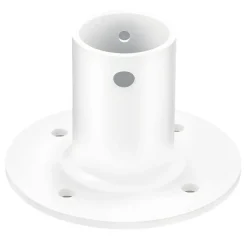 VEVOR Deck Anchor Flange 4 Pack, 1-7/8 in Pool Ladder Deck Mount, Handrail Anchor with Stainless Steel Mounting Hardware, Premium Aluminum Alloy Flange for Inground Swimming Pool Ladder, White