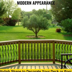 VEVOR Deck Balusters, 61 Pack Metal Deck Spindles, 29.5
