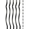 VEVOR Deck Balusters, 51 Pack Metal Deck Spindles, 32.25"x1" Staircase Baluster with Screws, Aluminum Alloy Deck Railing for Wood and Composite Deck, Stylish Baluster for Outdoor Stair Deck Porch
