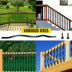 VEVOR Deck Balusters, 51 Pack Metal Deck Spindles, 32.25