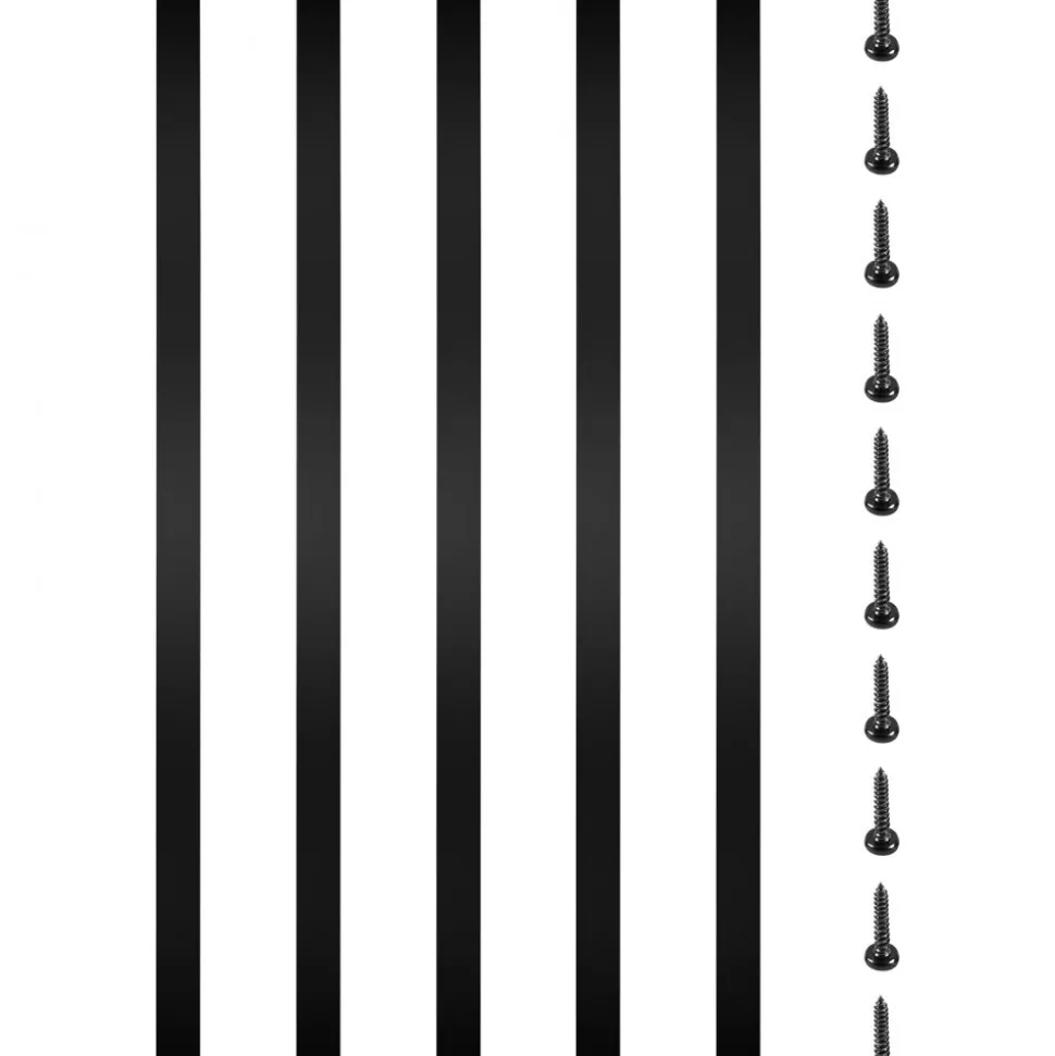 VEVOR Deck Balusters, 76 Pack Metal Deck Spindles, 29.5"x1"x0.2" Staircase Baluster with Screws, Aluminum Alloy Deck Railing for Wood and Composite Deck, Stylish Baluster for Outdoor Stair Deck Porch