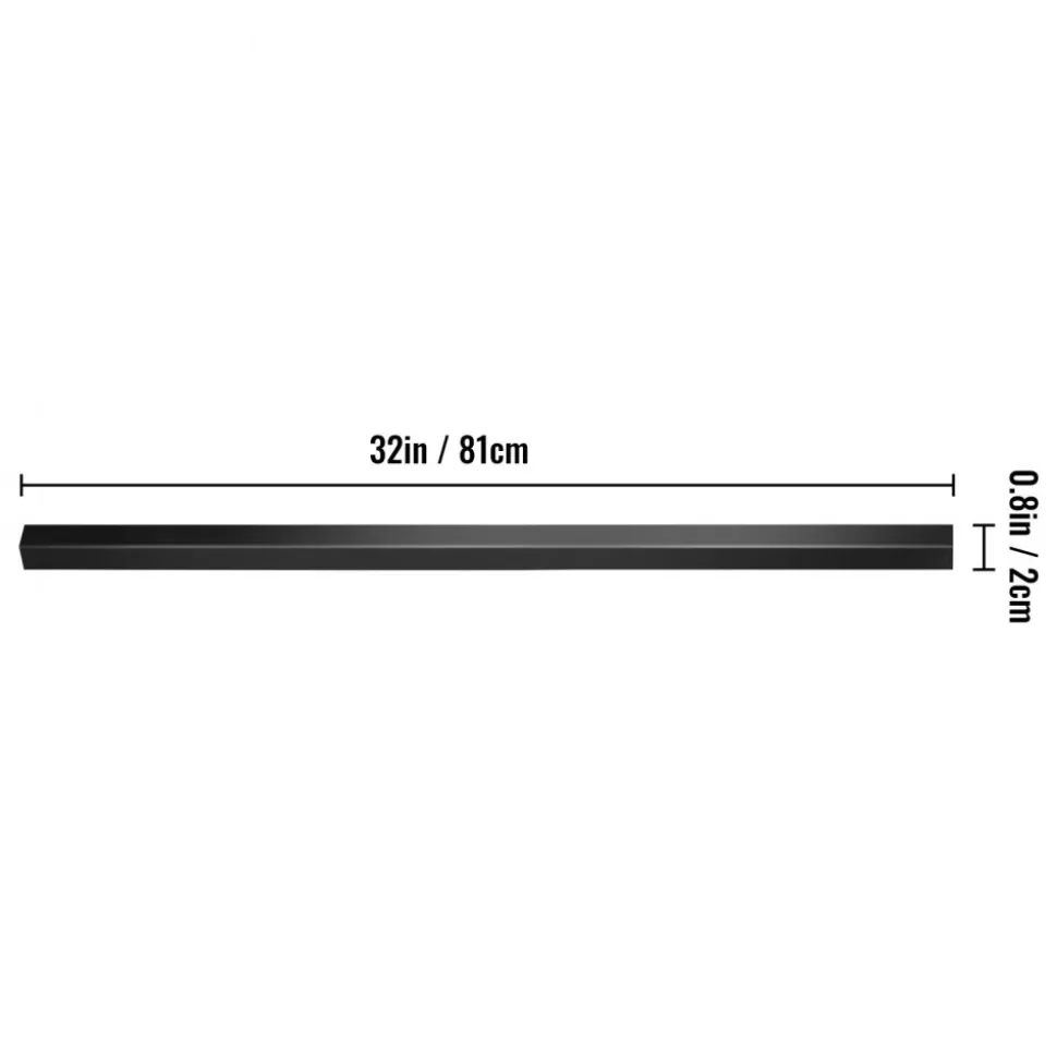 VEVOR Deck Balusters, 101 Pack Metal Deck Spindles, 32"x0.8" Staircase Baluster with Screws, Aluminum Alloy Deck Railing for Wood and Composite Deck, Square Baluster for Outdoor Stair Deck Porch