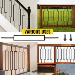 VEVOR Deck Balusters, 10 Pack Metal Deck Spindles, 44