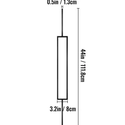 VEVOR Deck Balusters, 10 Pack Metal Deck Spindles, 44