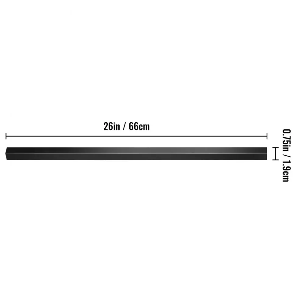 VEVOR Deck Balusters, 101 Pack Metal Deck Spindles, 26"x0.75" Staircase Baluster with Screws, Aluminum Alloy Deck Railing for Wood and Composite Deck, Square Baluster for Outdoor Stair Deck Porch