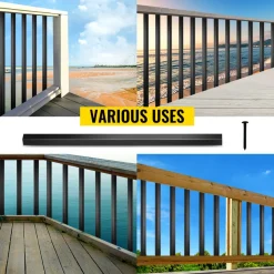 VEVOR Deck Balusters, 101 Pack Metal Deck Spindles, 26