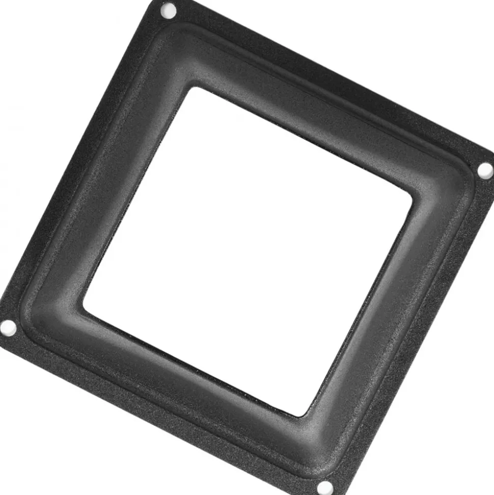 VEVOR Deck Post Base 5 PCS Post Base Skirt 4x4" (Actual 3.38x3.38") Post Support Flange 2.5LBS Deck Post Skirt Black Powder-Coated Decking Post Base with Thick Steel for Deck Supports Porch Railings