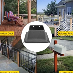 VEVOR Deck Post Base 5 PCS Post Base Skirt 4x4