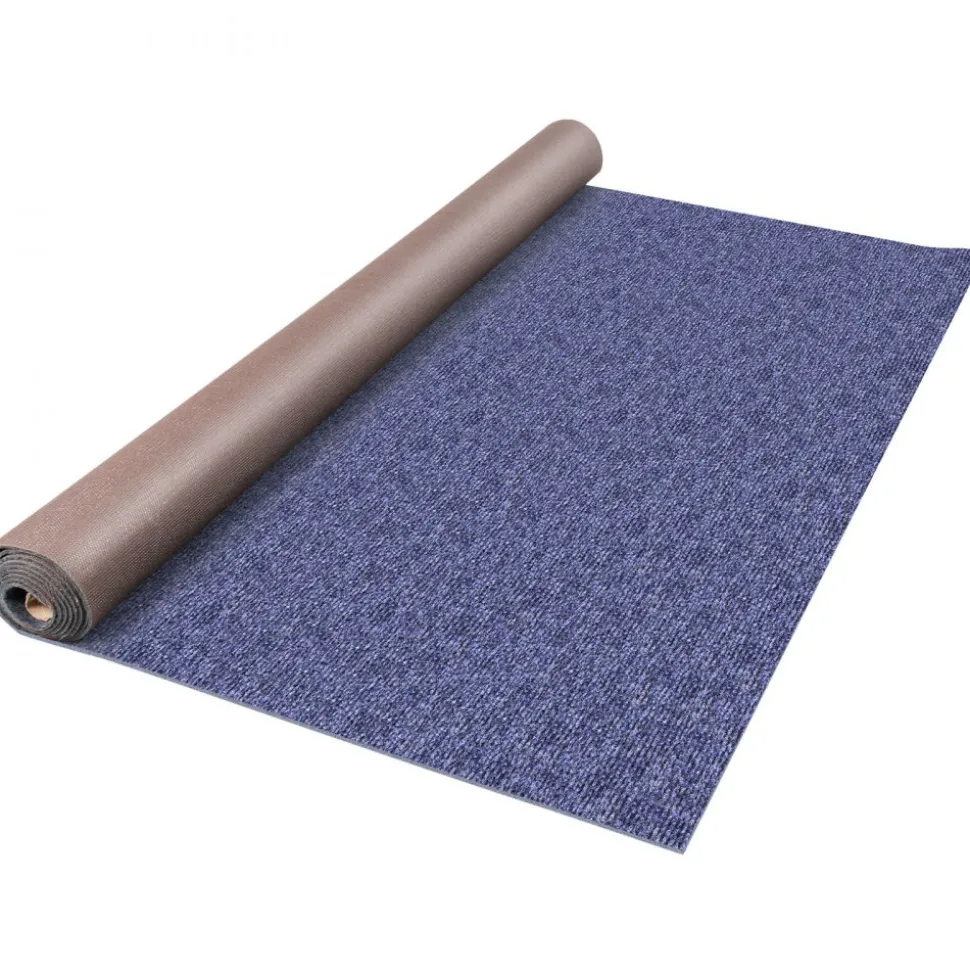VEVOR Deep Blue Marine Carpet 6 ft x 52.5 ft Marine Carpeting Marine Grade Carpet for Boats with Waterproof Back Outdoor Rug for Patio Porch Deck Garage Outdoor Area Rug Runner Non-Slide Porch Rug