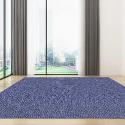 VEVOR Deep Blue Marine Carpet 6 ft x 52.5 ft Marine Carpeting Marine Grade Carpet for Boats with Waterproof Back Outdoor Rug for Patio Porch Deck Garage Outdoor Area Rug Runner Non-Slide Porch Rug